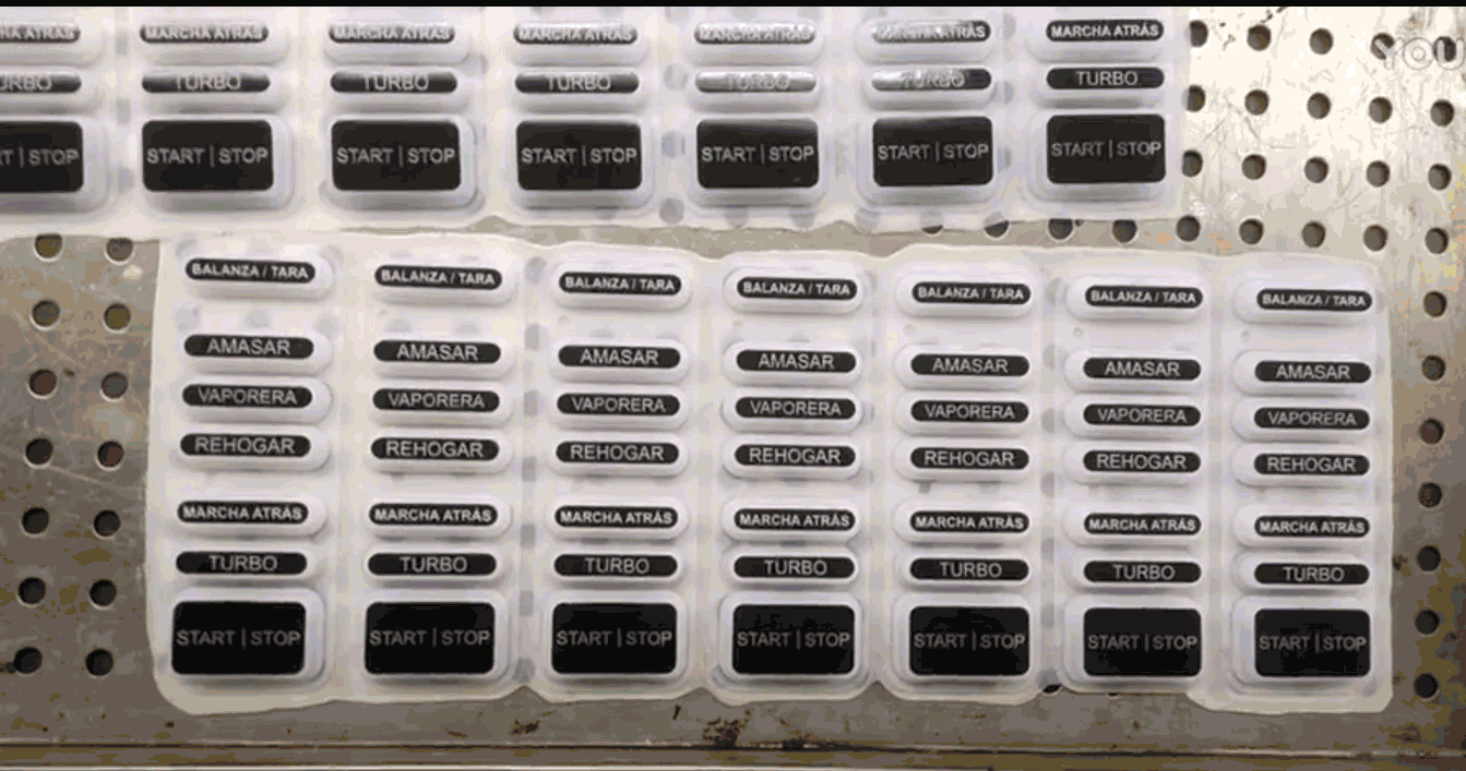 廠內(nèi)實拍家用電器料理機(jī)硅膠按鍵制作流程