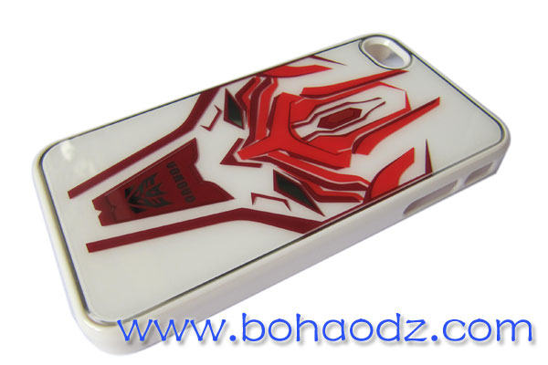 變型金剛蘋果手機套白色