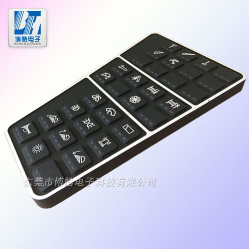 起重機(jī)專業(yè)控制器硅膠按鍵 二次成型+絲印+噴涂+鐳雕